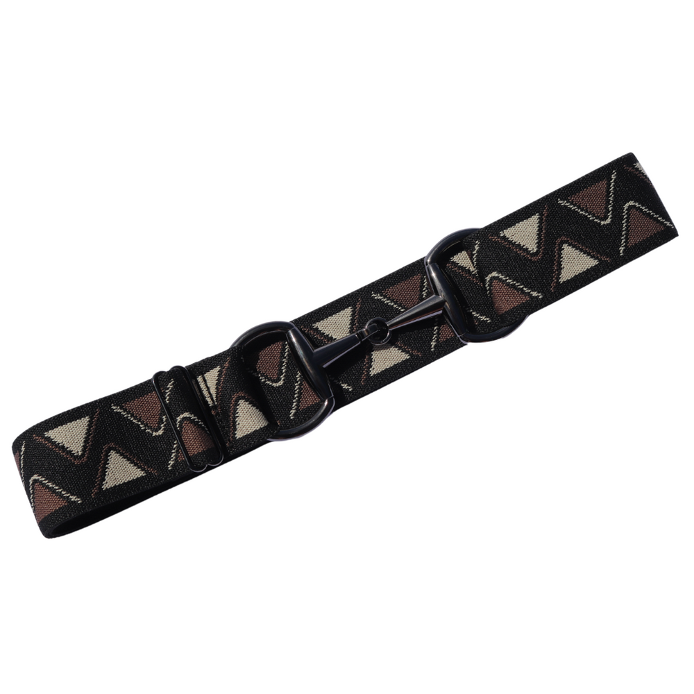 Divine Equestrian Snaffle Comfort Fit Belt - Black, Brown, Cream Wave