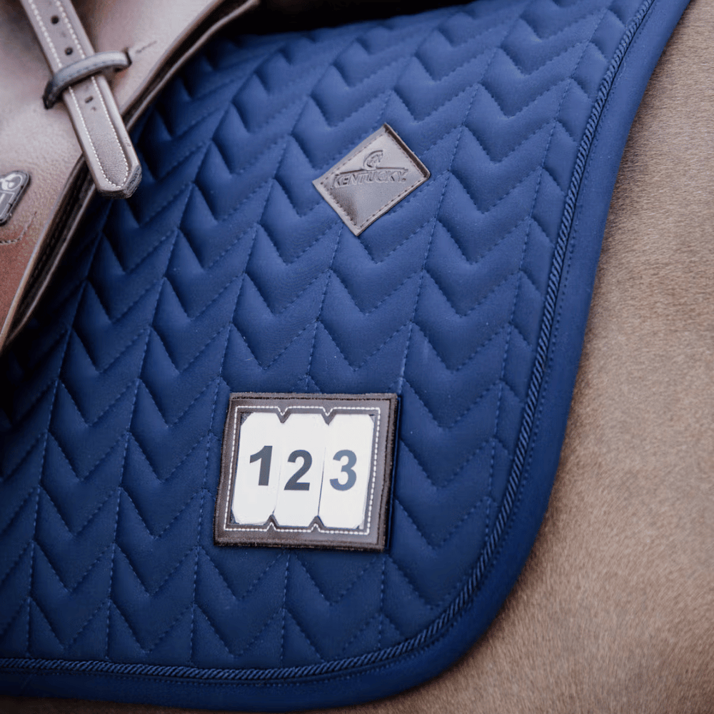 Kentucky Horsewear Fishbone Saddle Pad with Numbers