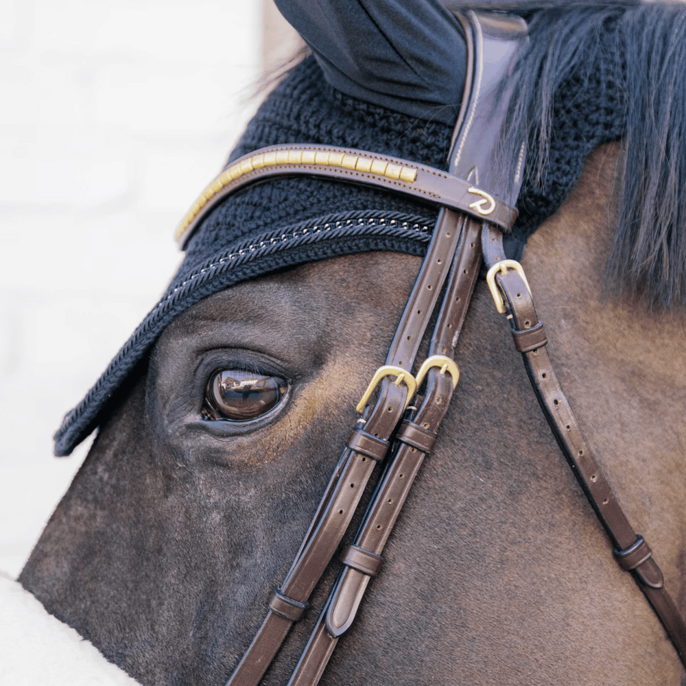 Kentucky Horsewear Wellington Metal Chain Soundless Ear Bonnet