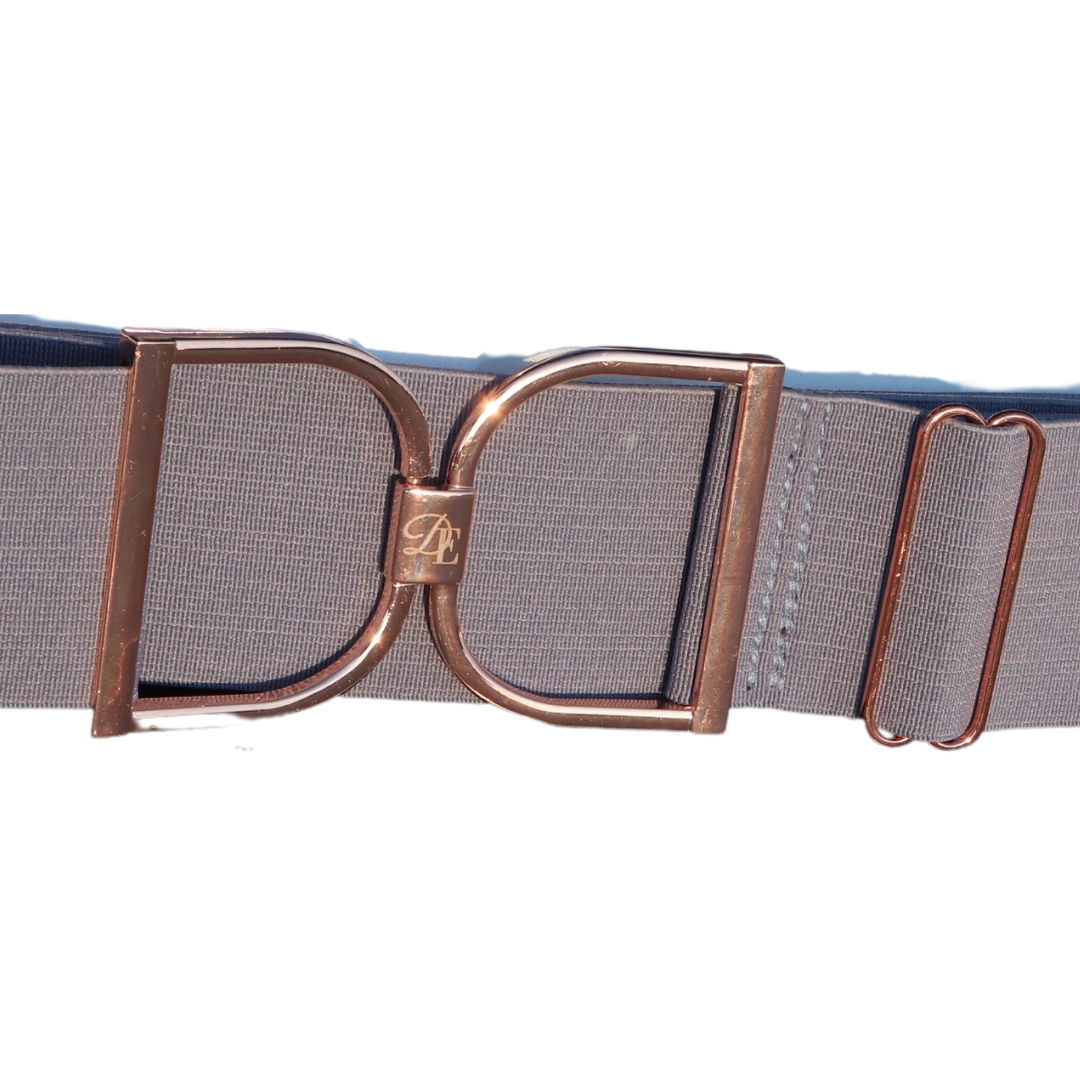 Divine Equestrian Snaffle Comfort Fit Belt - Misty Gray (2" wide)