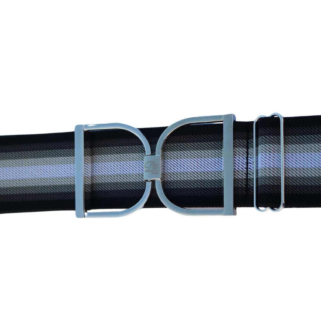 Divine Equestrian Snaffle Comfort Fit Belt - Black & White Ombre