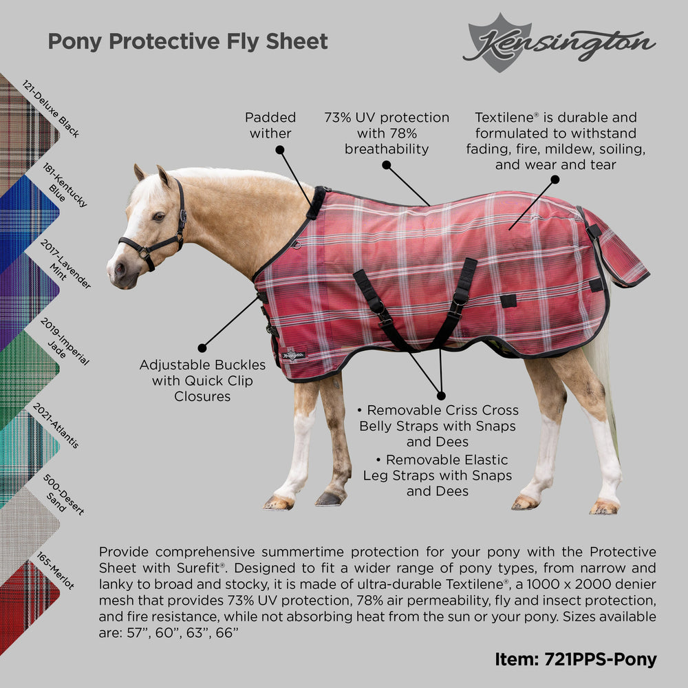 Kensington Pony Protective Fly Sheet with SureFit® - 73% UV Blocking