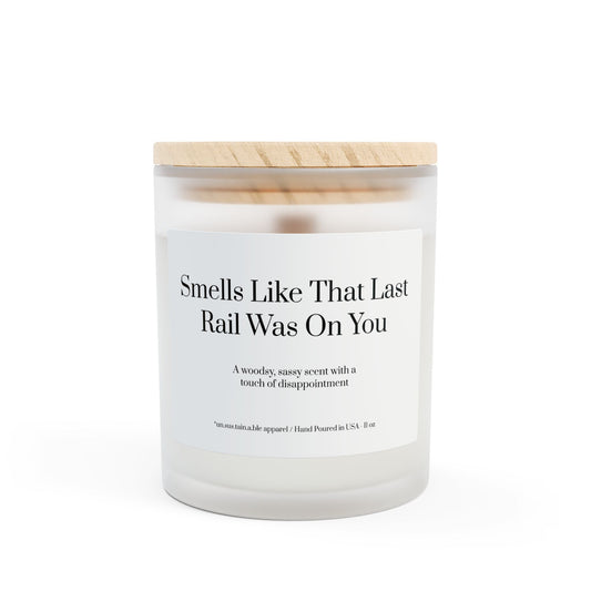 Unsustainable Apparel Frosted Glass Candle - Last Rail