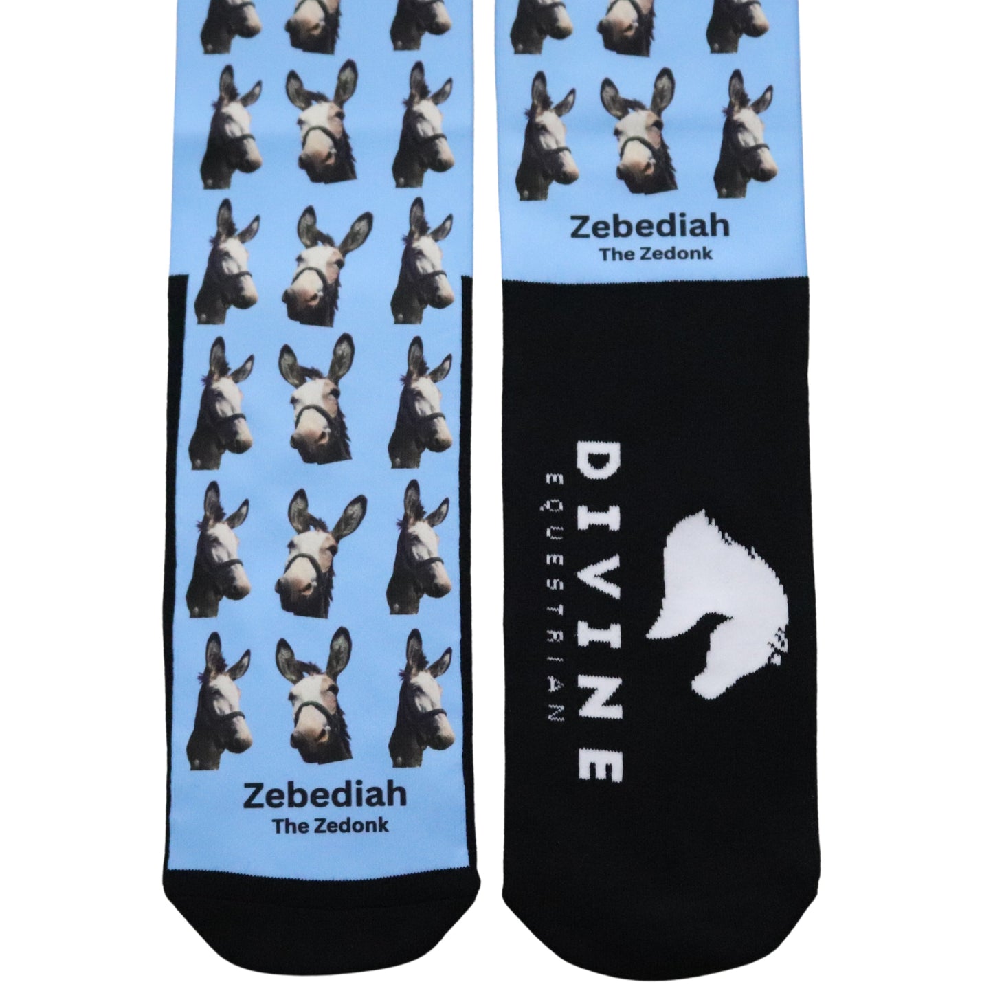 Divine Equestrian Comfort Fit Socks - Zebediah Edition