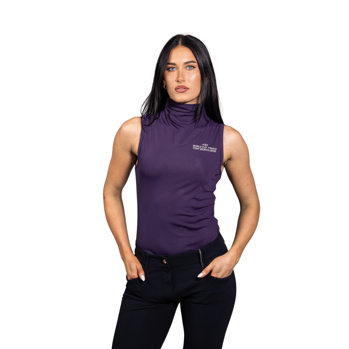 Equisite Blaire Sleeveless Mockneck Officially Licensed FEI™ World Cup™ Finals Fort Worth 2026 Merchandise