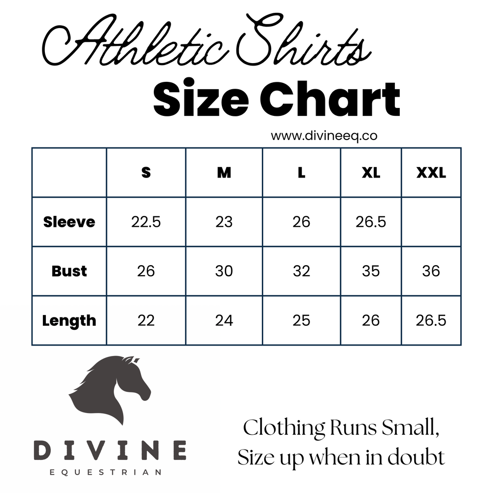 Divine Equestrian Chic Athletic Long Sleeve Shirt - Sky Blue