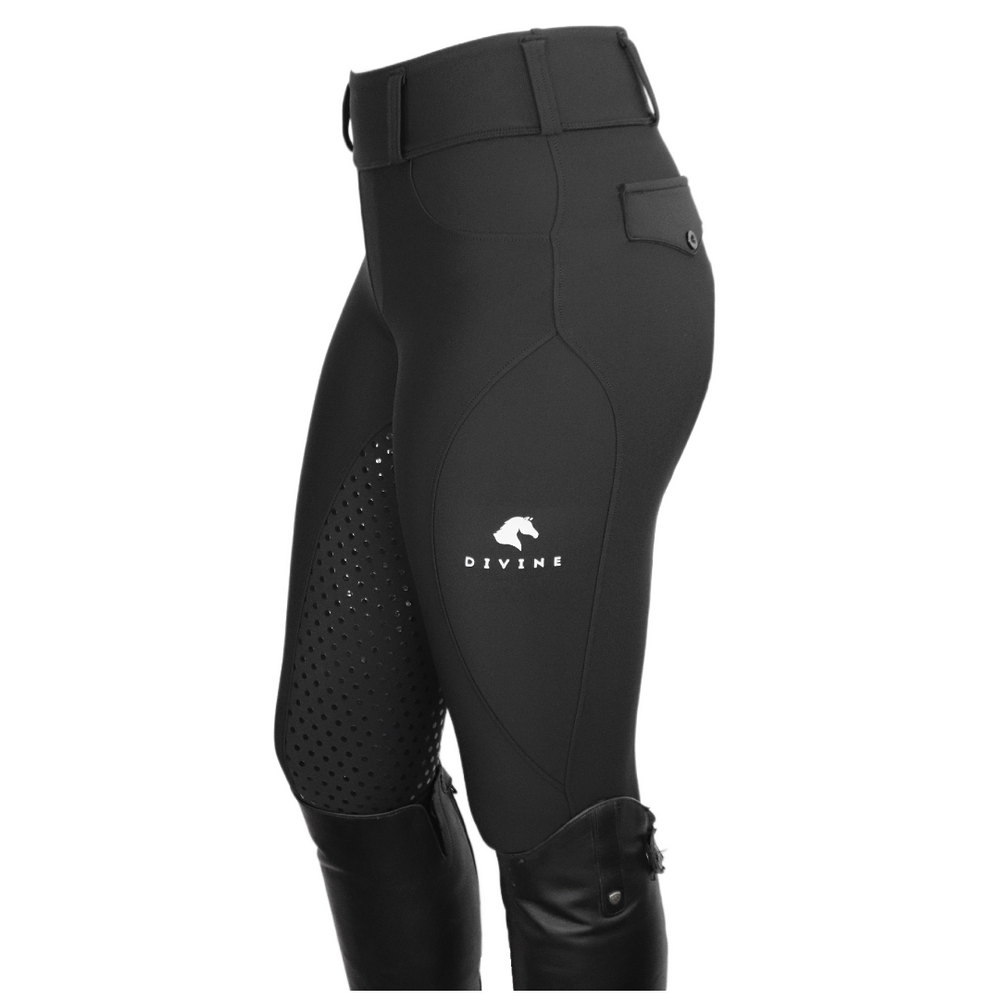 Divine Equestrian Comfort Grip Leggings - Black