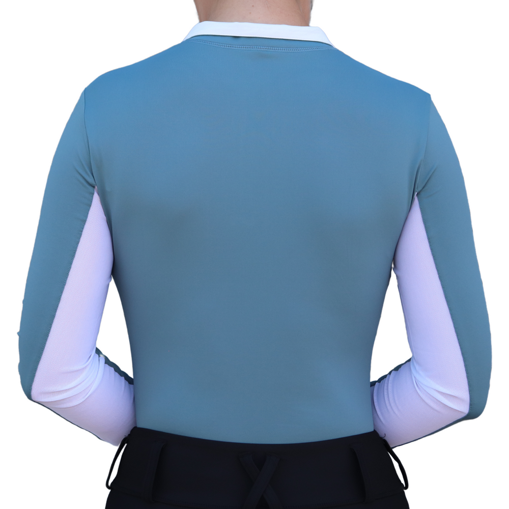 Divine Equestrian Sweet Lady Sun Shirt - Steel Blue