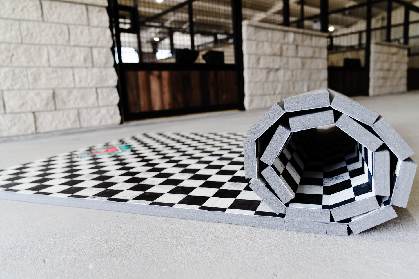 Performance Stall Mats 5x10ft Checkered Stall Mat