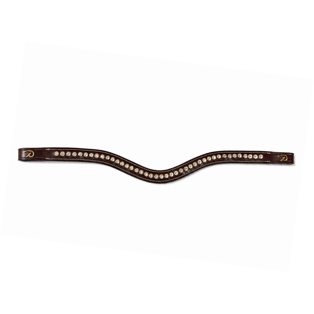 Dy'on White Swarovski V-Shaped Browband - D Collection