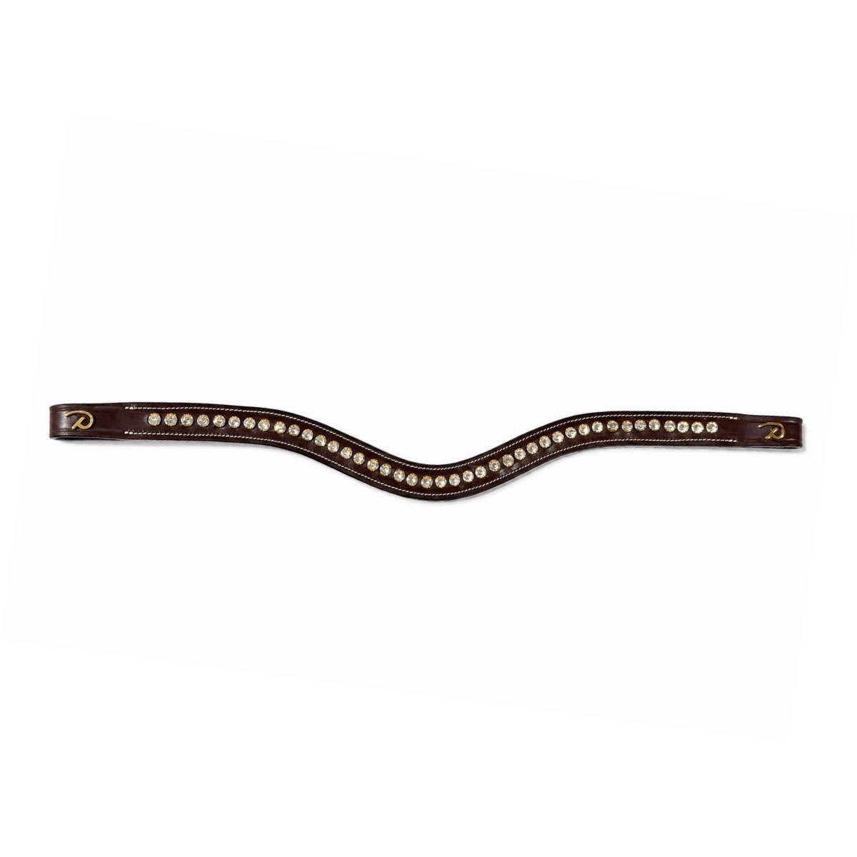 Dy'on White Swarovski V-Shaped Browband - D Collection
