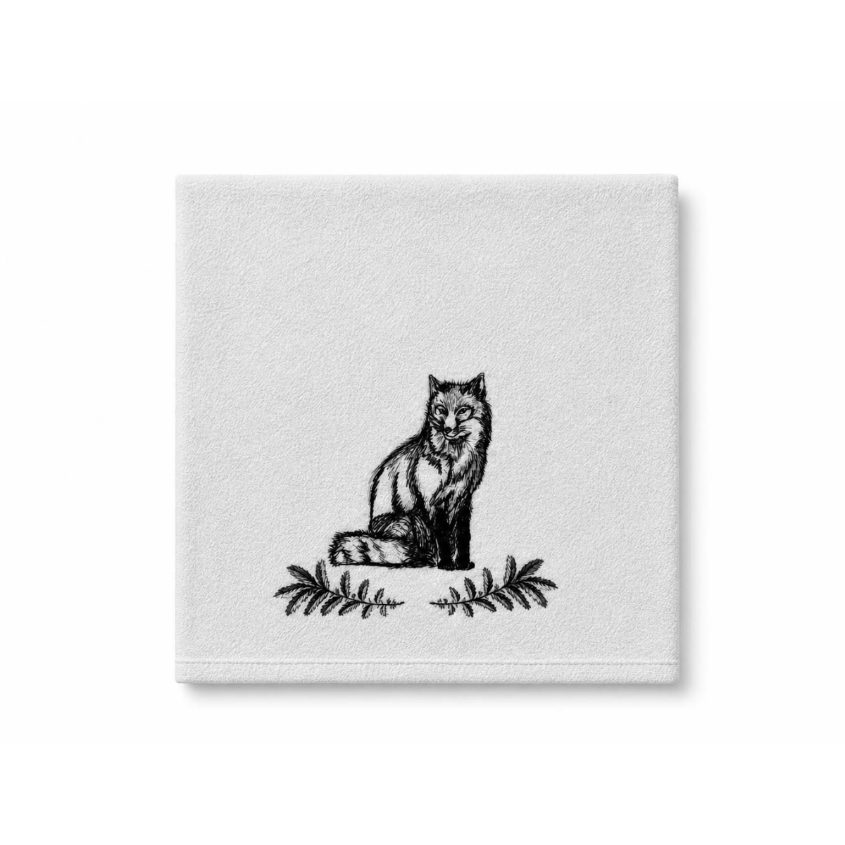 Fox hunt design linen napkins set