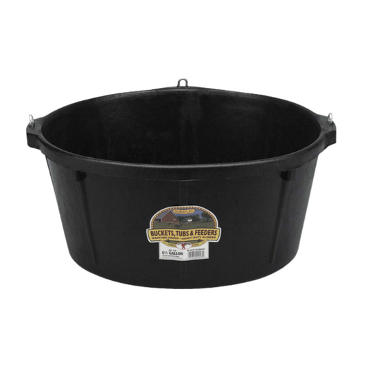 Little Giant DuraFlex Rubber Feeder Tub with Hooks 6 1/2 Gallon