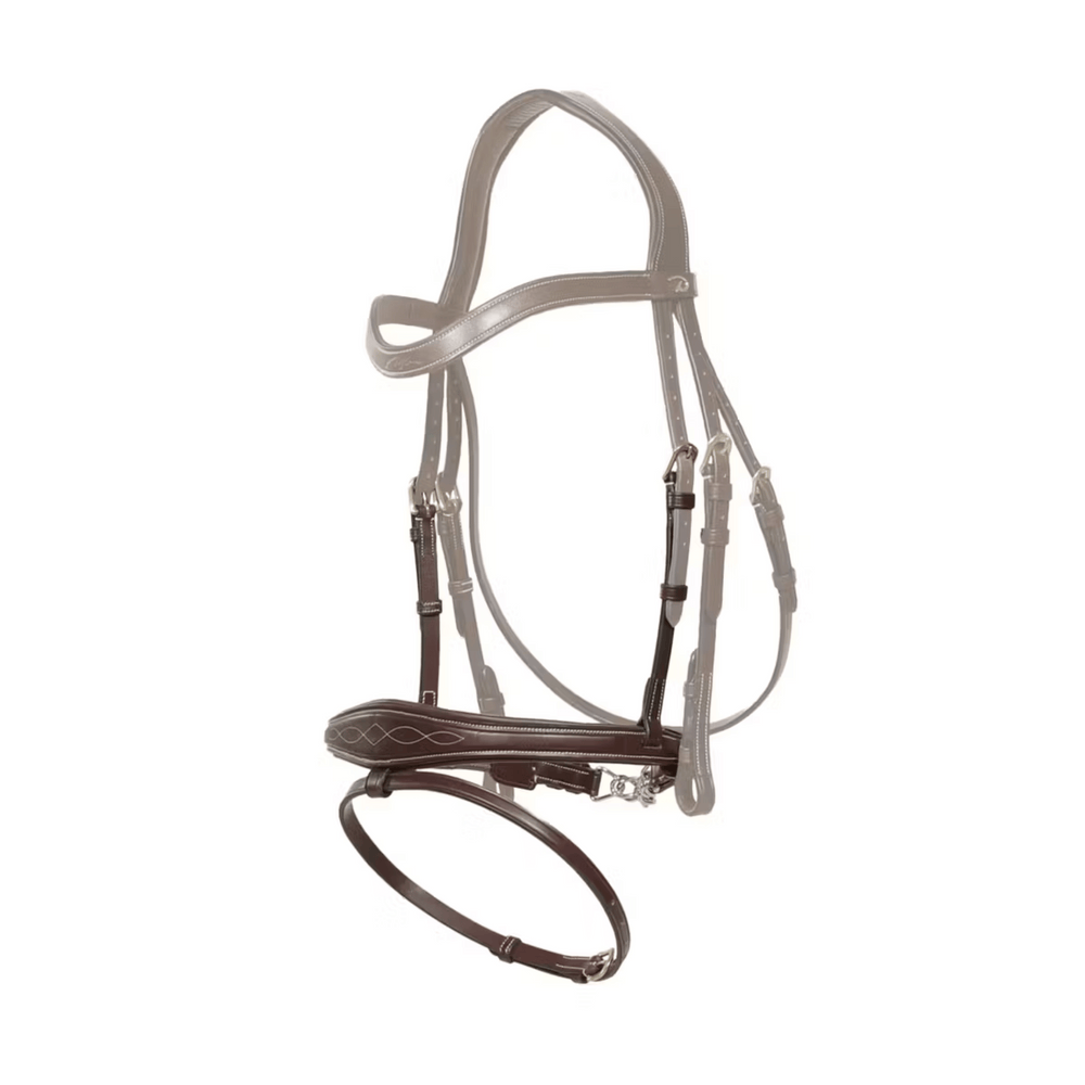 Dy'on Anatomic Flash Noseband with Chain