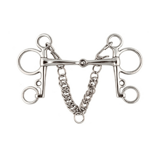 Stainless Steel Joint Pelham Bit