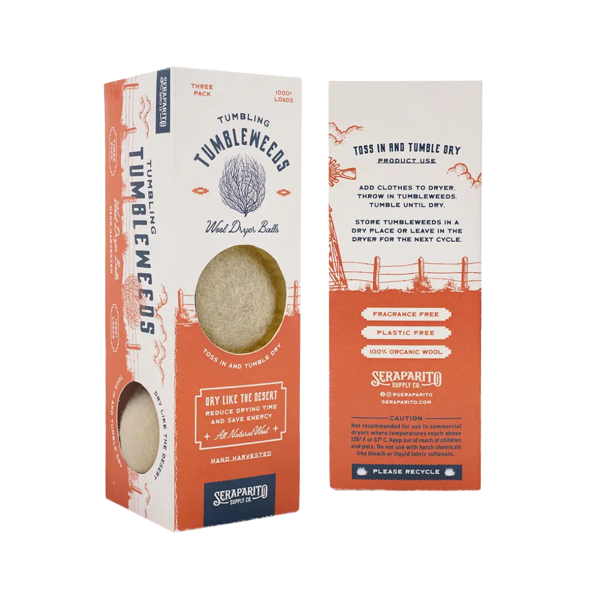 Tumbling Tumbleweeds | Wool Dryer Balls