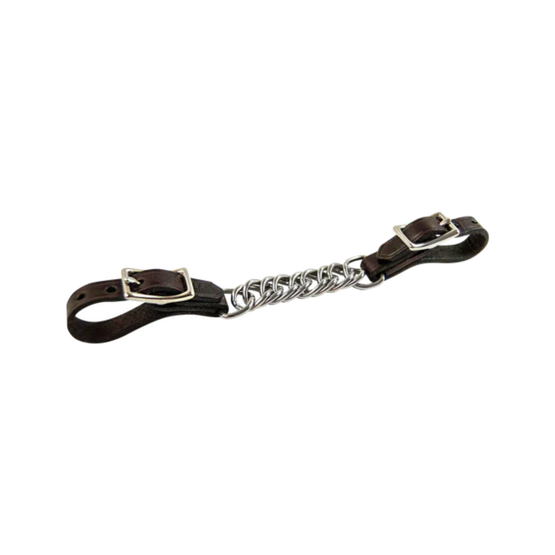 Walsh Curb Chain with Leather Ends