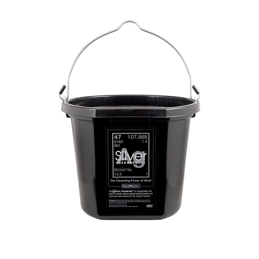 EquiFit AG Silver Cleanbucket, With Equifit Labels