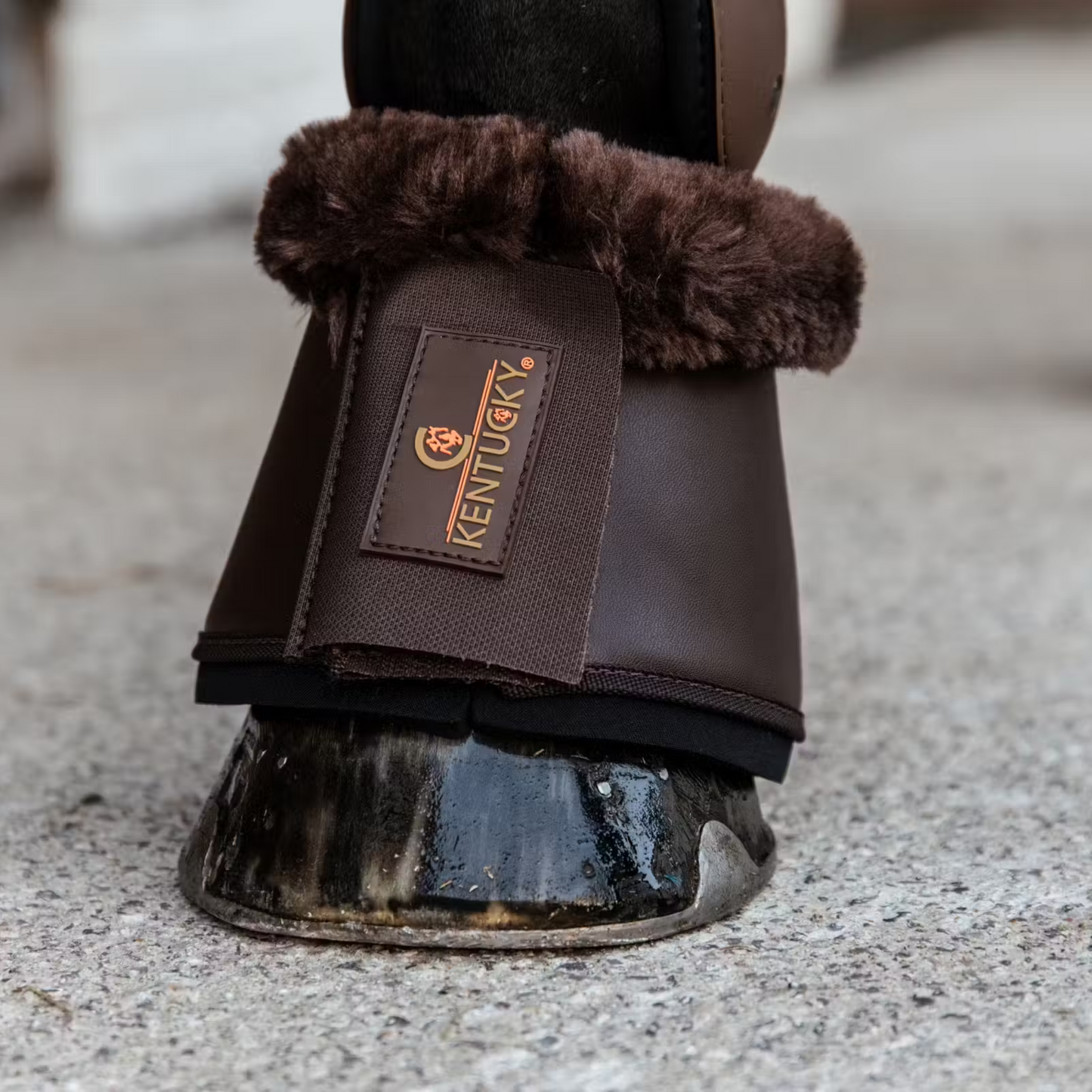 Kentucky Horsewear Sheepskin Leather Overreach Boots