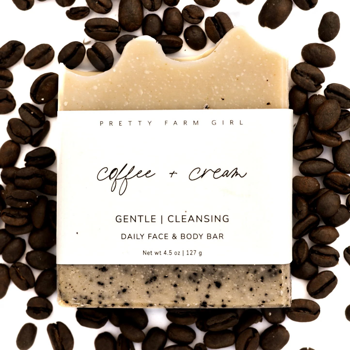 Pretty Farm Girl Coffee + Cream Handmade Tallow and Goat Milk Soap Bar