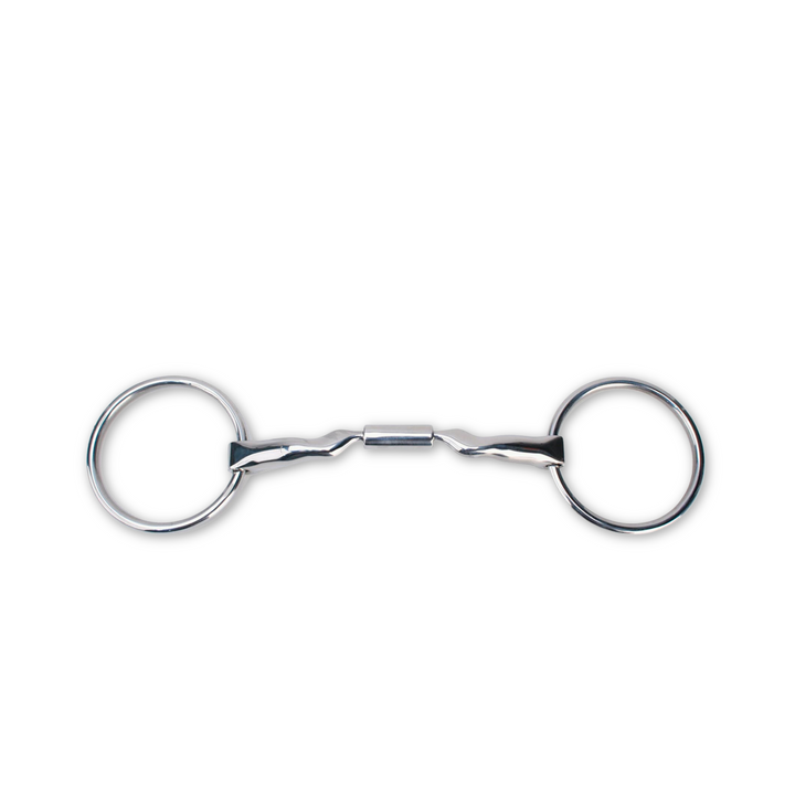 Myler Loose Ring with 14mm Low Port Comfort Snaffle Wide Barrel (MB 04, Level 2)