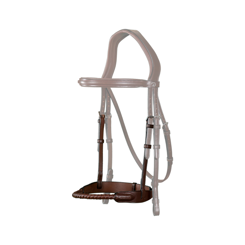 Dy'on Leather Covered Rope Noseband - New English Collection