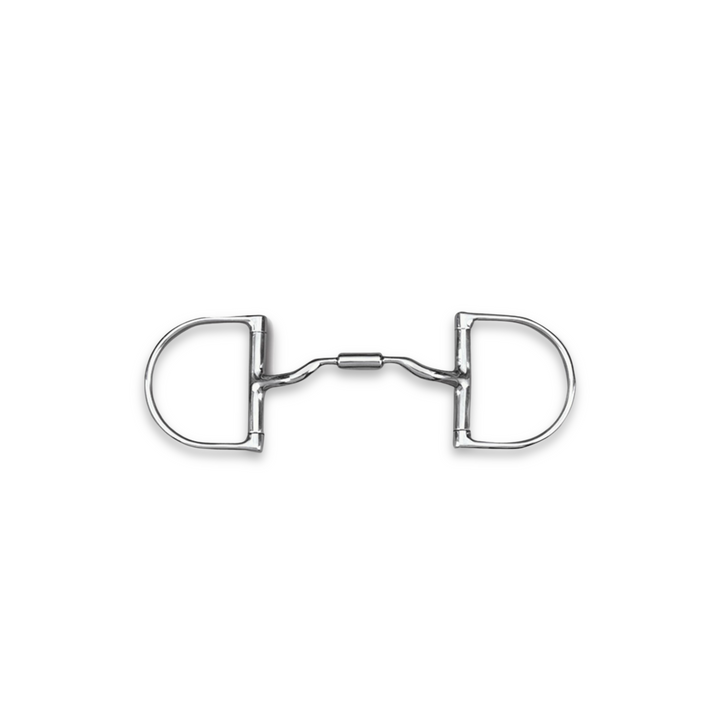Myler 3 3/8" Medium Dee without Hooks with Low Port Comfort Snaffle (MB 04, Level 2)