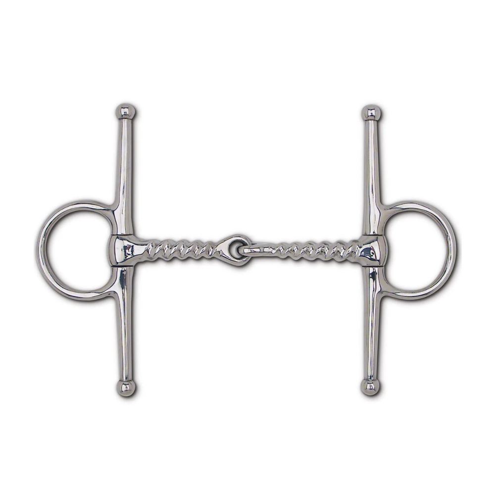 Toklat Stainless Steel Full Cheek Corkscrew Snaffle