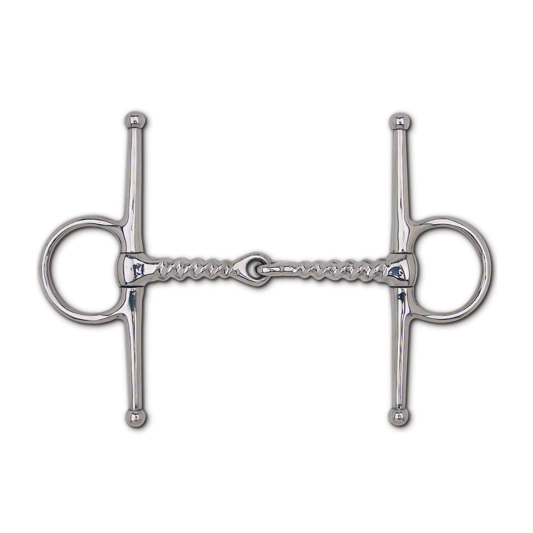 Toklat Stainless Steel Full Cheek Corkscrew Snaffle