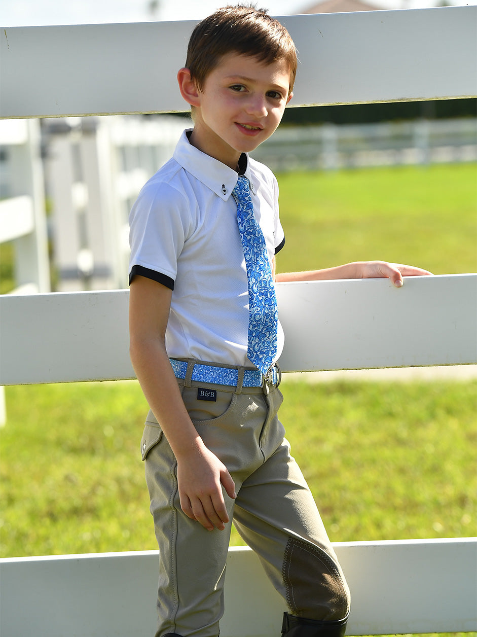 Belle and Bow Boys Short Sleeve Polo