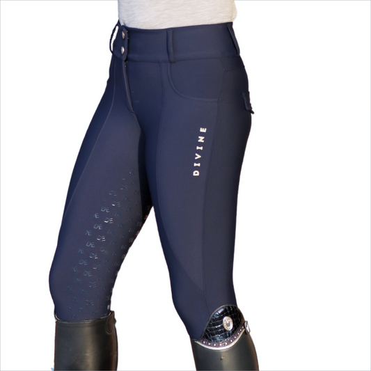 Divine Equestrian Dignified Competition Breeches - Navy