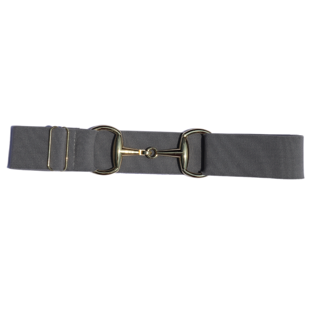 Divine Equestrian Snaffle Comfort Fit Belt - Gray