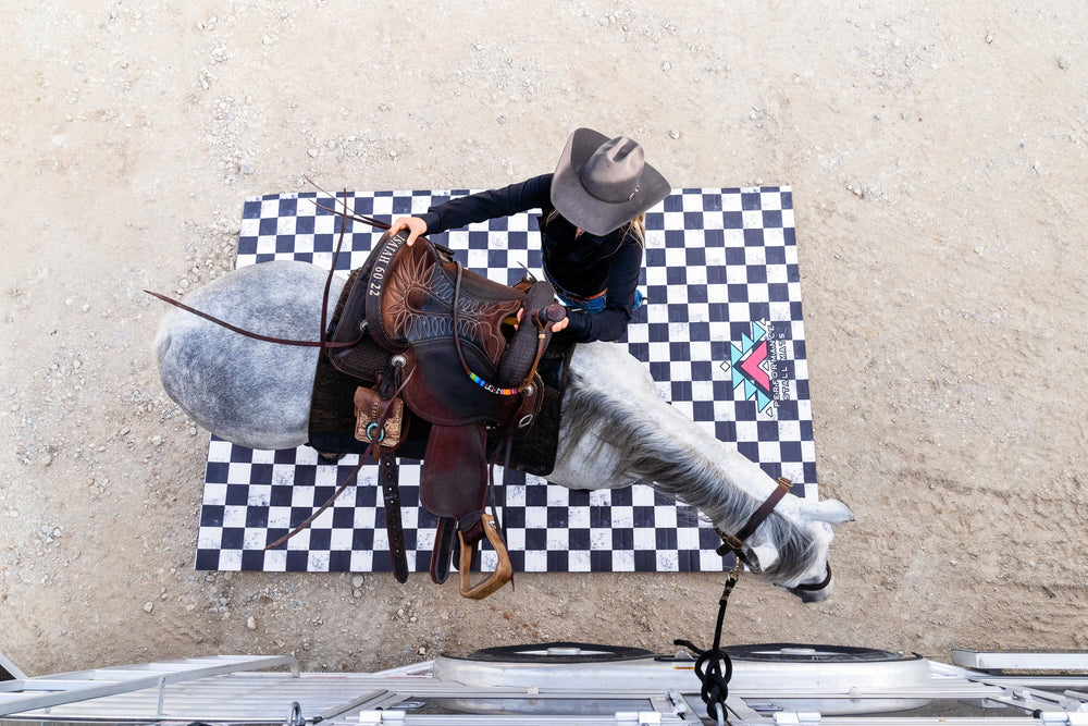 Performance Stall Mats 5x10ft Checkered Stall Mat