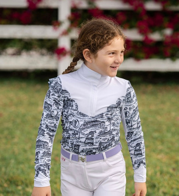 Belle and Bow Show Shirt Long Sleeve Ocala