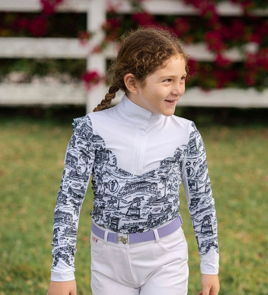 Belle and Bow Show Shirt Long Sleeve Ocala