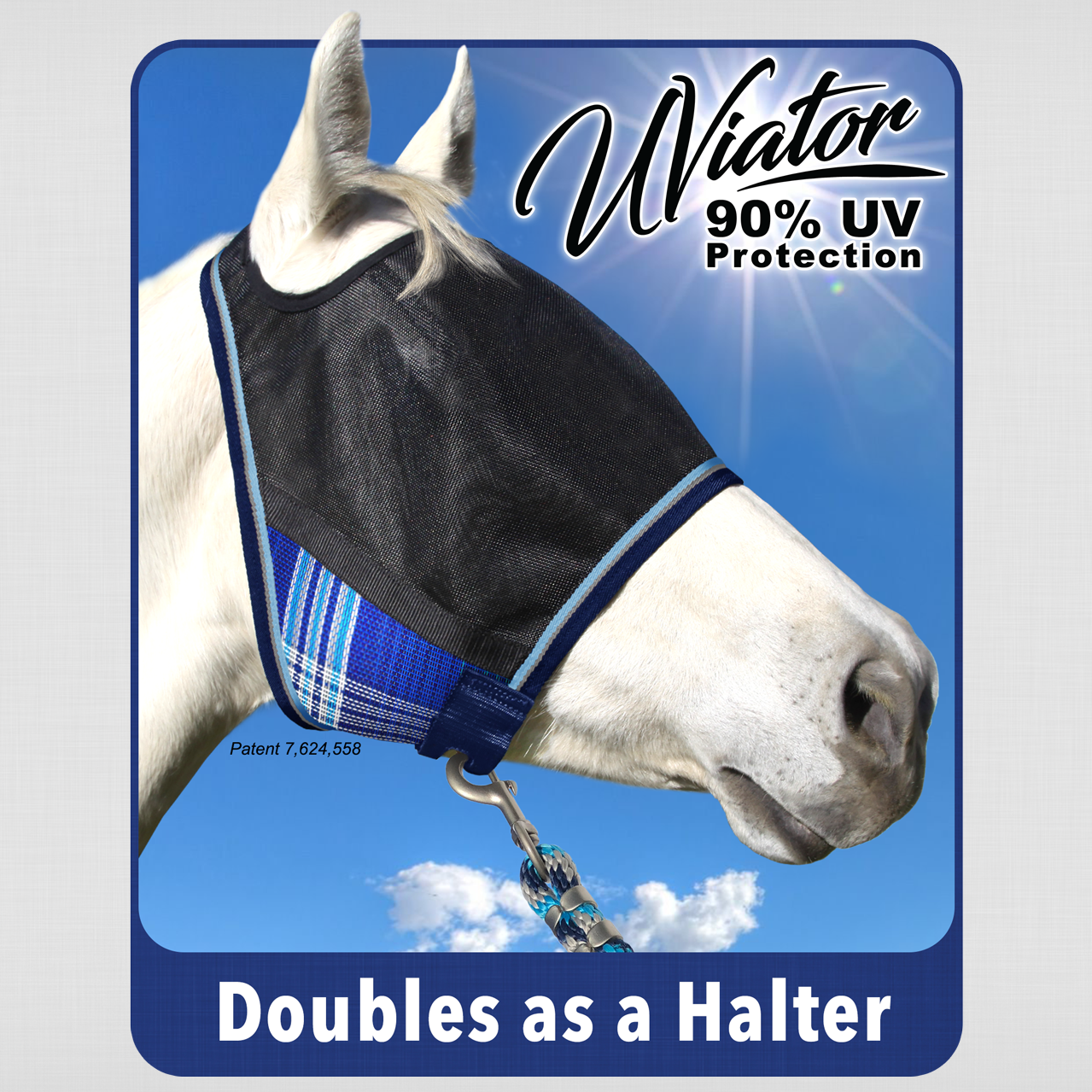 Kensington 90% UV Fly Mask CatchMask UViator - without Ears &  Forelock Freedom