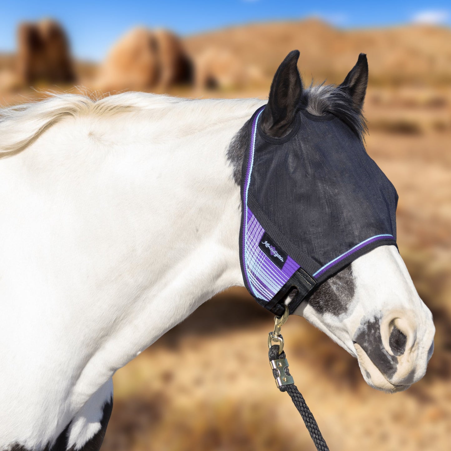 Kensington 90% UV Fly Mask CatchMask UViator - without Ears &  Forelock Freedom