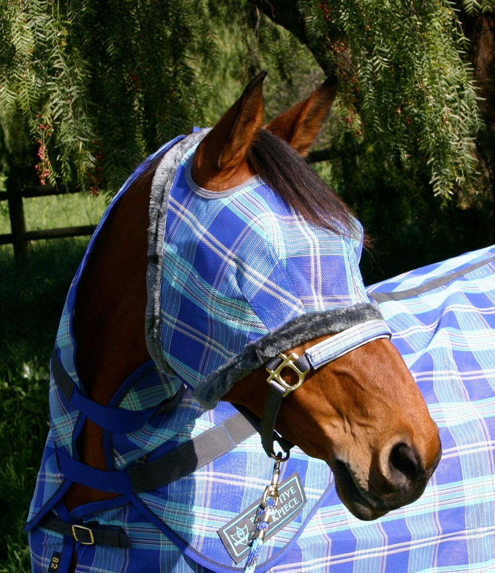 Kensington Fly Mask with Fleece Trim - Open Ear Design