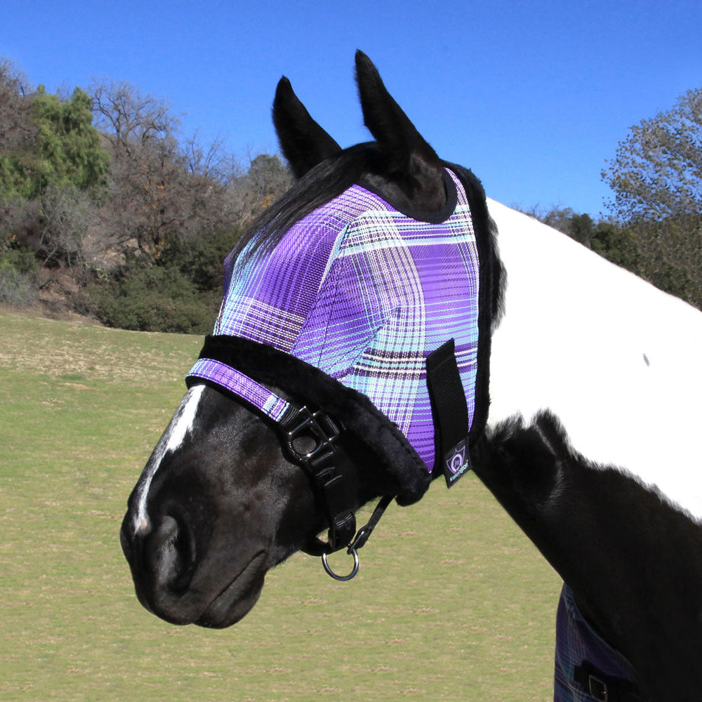 Kensington Fly Mask with Fleece Trim - Open Ear Design