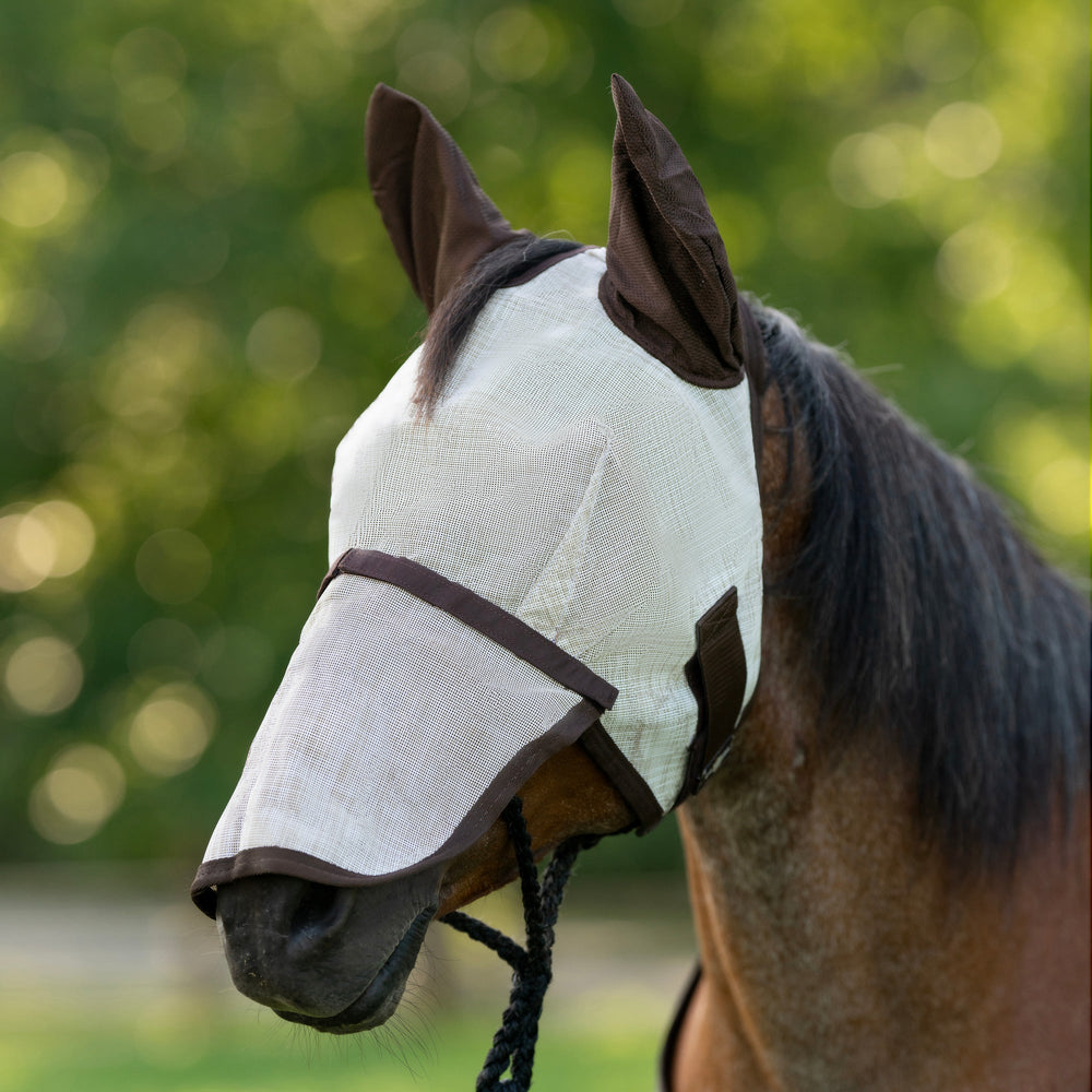 Kensington Fly Mask with Removable Nose with Soft Mesh Ears