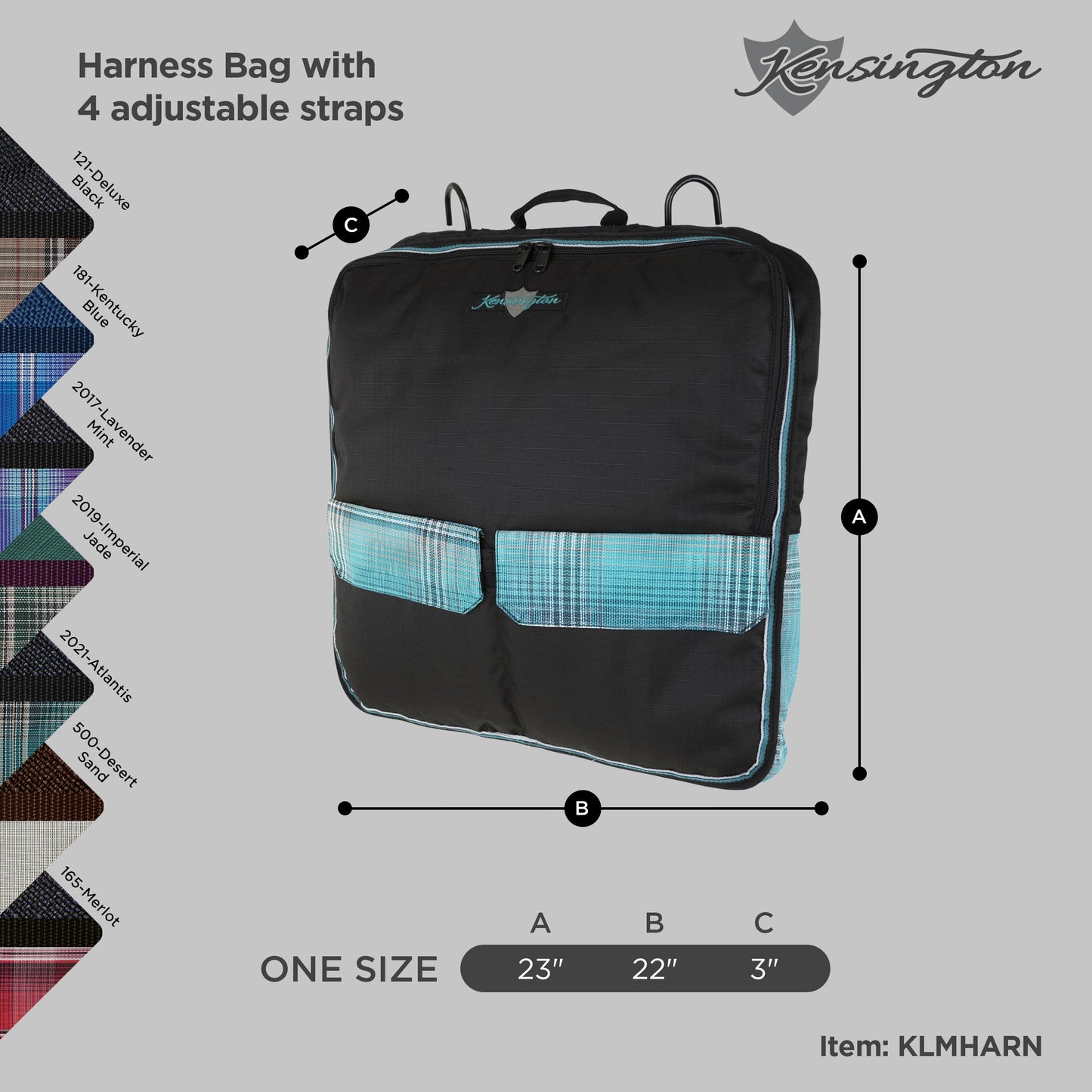 Kensington Harness Bag with 4 adjustable straps