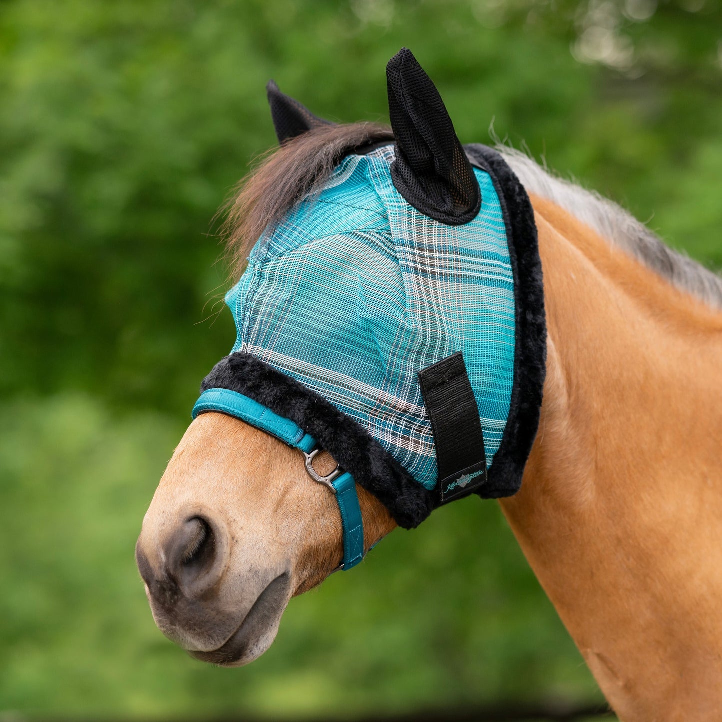 Kensington Mini/Pony Fly Mask with Fleece Trim & Soft Mesh Ears - 73% UV Blocking