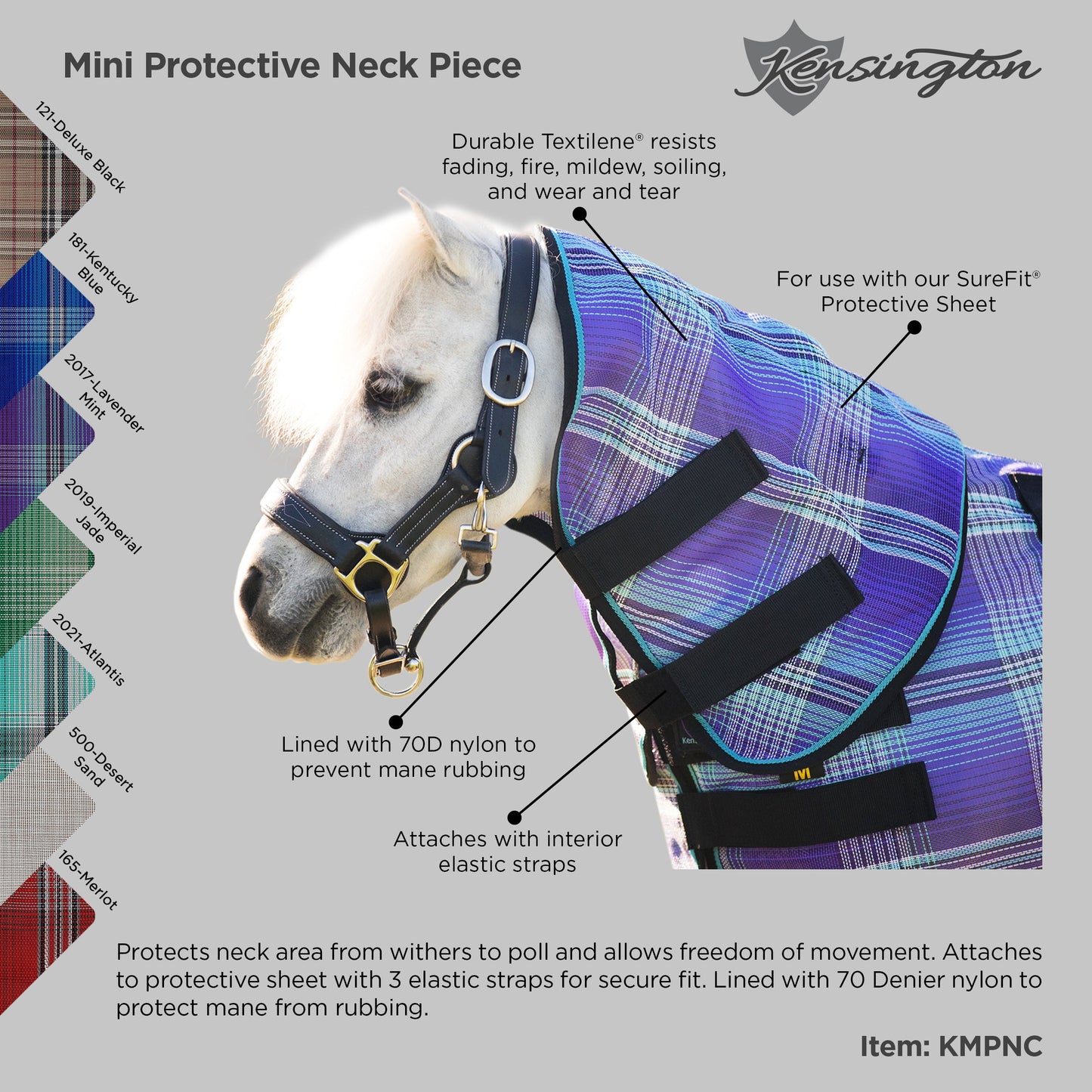 Kensington Mini/Pony Protective Neck Cover - 73% UV Blocking