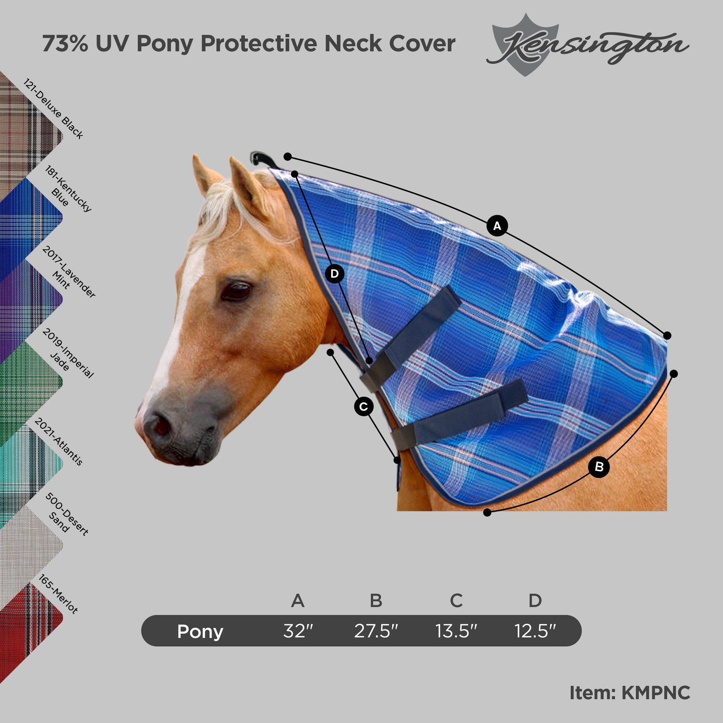 Kensington Mini/Pony Protective Neck Cover - 73% UV Blocking
