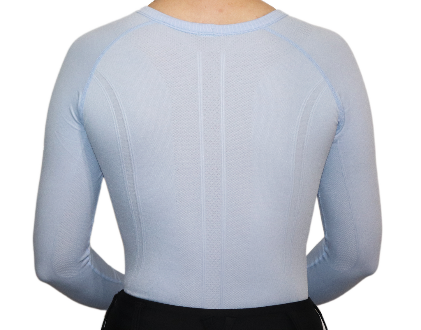 Divine Equestrian Chic Athletic Long Sleeve Shirt - Sky Blue