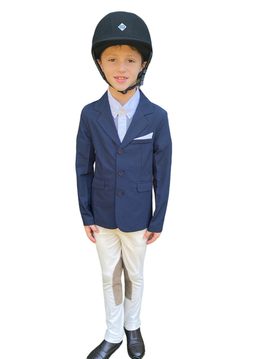 Belle and Bow Boys Max Navy Show coat