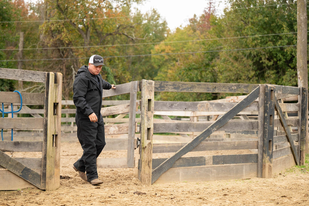 Redingote Men's Winter Insulated Jumpsuit - Caviar