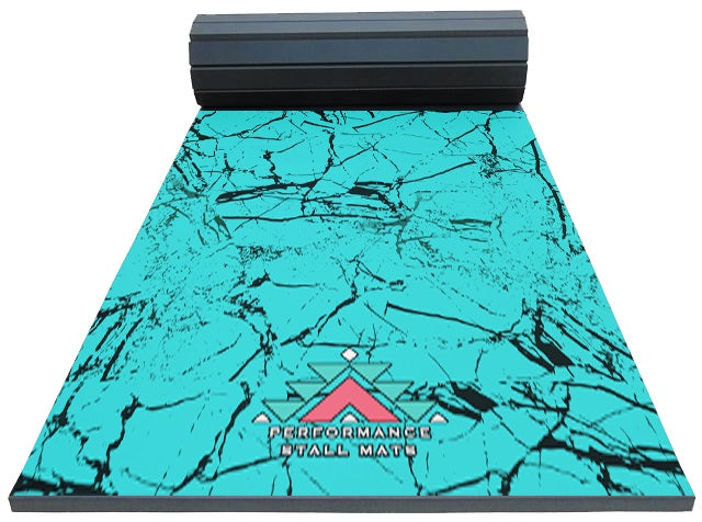 Performance Stall Mats 5x10ft Turquoise Stone Stall Mat