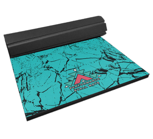 Performance Stall Mats 5x10ft Turquoise Stone Stall Mat