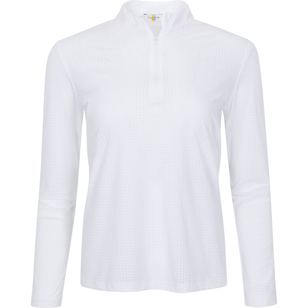 Callidae Lightweight Perforated Performance Quarter Zip | Breathable Equestrian & Sport Shirt
